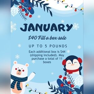 2/1/26 $40 Fill A Box Up To 5 Pounds